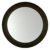 Round Bergmann Mirror in Espresso