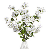 Bougainvillea Spray - White - Set of 3