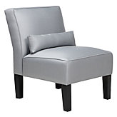 Charlie Accent Chair - Silver Silk