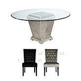 Chic Combo - Borghese Table + Lola Side Chairs
