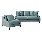 Chic Combo - Brighton Aqua Sofa & Chair