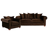 Chic Combo - Linden Sofa & Chair - Beluga