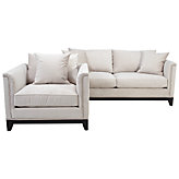 Chic Combo - Pauline Sofa & Chair - Pearl