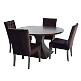 Chic Combo - Scallop Dining Table + 4 Lola Side Chairs