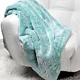 Chinchilla Throw - Aquamarine
