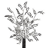 Crystal Mirror Fern - Clear/Silver - Set of 3