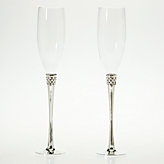 Diamond Champagne Flutes Set of 2
