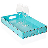 Everglades Rectangular Tray - Aquamarine