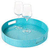 Everglades Round Tray - Aquamarine