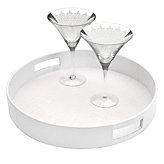 Everglades Round Tray - White