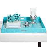Everglades Square Tray - Aquamarine