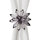 Floret Napkin Ring - Charcoal - Set of 4