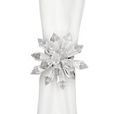 Floret Napkin Ring - Clear - Set of 4
