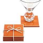 Gelato Coasters - Orange - Set of 4