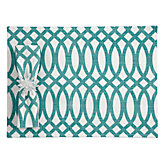 Geo Placemat & Napkin - Aquamarine