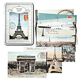 Glitter Vintage Paris Postcards