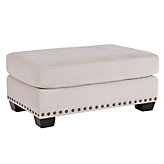 Linden Ottoman - Buckwheat