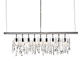 Linear Strand Crystal Chandelier
