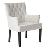 Lola Arm Chair - White Linen