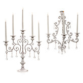 Midnight Candelabra & Sconce - White