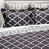 Mimosa Reversible Bedding - Charcoal