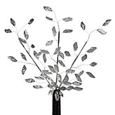 Mirror Stems - Silver Jagged - Set of 3