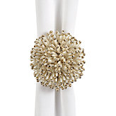 Pearl Starburst Napkin Ring - Set of 4