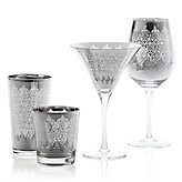 Puccini Glassware - Silver Set of 4