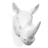 Rhino Head Wall Plaque 12