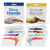 Robot & Dino Hand Tattoos