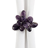 Rocks Napkin Ring - Aubergine - Set of 4