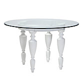 Silhouette Dining Table - White