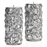 Silver Shell Candle