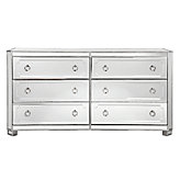 Simplicity Mirrored 6 Drawer Chest