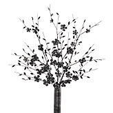 Small Mirror Flowers - Grey - Set of 3