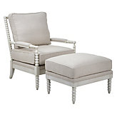 Spindle Chair & Ottoman