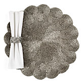 Sterling Beaded Placemats - Set of 4