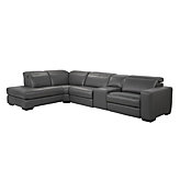Taylor Sectional With Media Dock - Grey