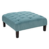 Tufted Ottoman - Aquamarine