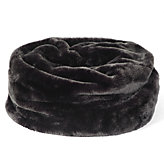 Tuva Faux Fur Bean Bag - Charcoal