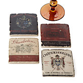 Wine Label Coasters - Set of 4