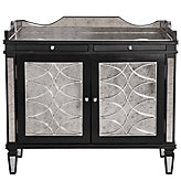 Salvatore Antiqued Mirrored Bar Cabinet