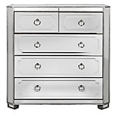 Simplicity Mirrored 5 Drawer Hall Chest