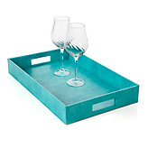 Largo Rectangular Tray - Peacock