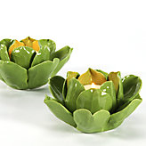 Green Fleur Tealight