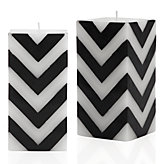 Zig Zag Candle - Black