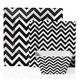Zig Zag Dinnerware - Black