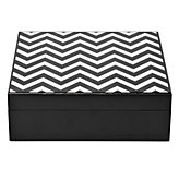 Zig Zag Jewelry Box - Black