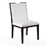 The Loft, Wenge Wood and Faux White Leather, Dining Chairs