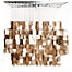 Gold Capiz Hanging Lamp